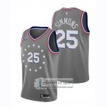 Camiseta 76ers Ben Simmons Ciudad 2018-19 Gris