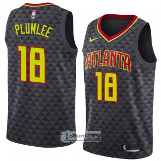 Camiseta Atlanta Hawks Miles Plumlee Icon 2018-19 Negro