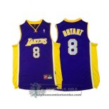 Camiseta Autentico Lakers Bryant Purpura