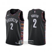 Camiseta Brooklyn Nets Blake Griffin Ciudad Negro