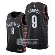 Camiseta Brooklyn Nets Demarre Carroll Ciudad 2019 Negro