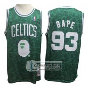 Camiseta Celtics Bape Verde Hardwood Classic