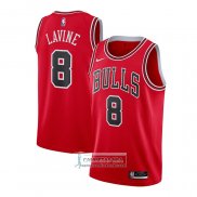 Camiseta Chicago Bulls Zach Lavine NO 8 Icon 2020-21 Rojo