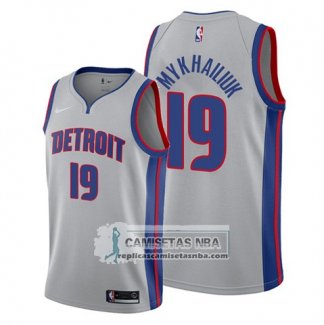 Camiseta Detroit Pistons Svi Mykhailiuk Statement Gris