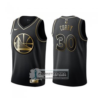 Camiseta Golden Edition Golden State Warriors Stephen Curry Negr