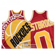 Camiseta Houston Rockets Russell Westbrook Mitchell & Ness Big Face Rojo