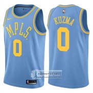 Camiseta Lakers Kyle Kuzma Hardwood Classic 2017-2018 Azul