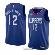 Camiseta Los Angeles Clippers Luc Mbah A Moute Icon 2018 Azul