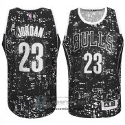 Camiseta Luces de la Ciudad Bulls Jordan Negro