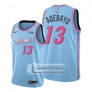 Camiseta Miami Heat Bam Adebayo Ciudad 2019-20 Azul