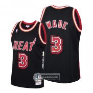 Camiseta Miami Heat Dwyane Wade 2006 Finals MVP Retro Negro