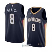 Camiseta New Orleans Pelicans Jahlil Okafor Icon 2018 Azul
