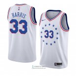 Camiseta Philadelphia 76ers Tobias Harris Earned 2018-19 Blanco