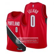 Camiseta Portland Trail Blazers Damian Lillard Statement Edition Rojo Negro