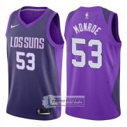 Camiseta Suns Greg Monroe Ciudad 2017-18 Violeta