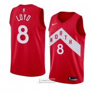 Camiseta Toronto Raptors Jordan Loyd Earned 2018-19 Rojo