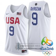 Camiseta USA 2016 DeRozan Blanco