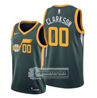 Camiseta Utah Jazz Jordan Clarkson Earned Edition Verde