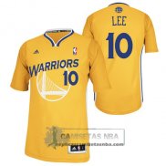 Camiseta Warriors Lee Rev30 Amarillo