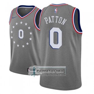 Camiseta 76ers Justin Patton Ciudad 2018-19 Gris