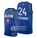 Camiseta All Star 2020 Milwaukee Bucks Giannis Antetokounmpo Azul