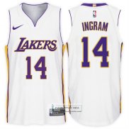 Camiseta Autentico Lakers Ingram 2017-18 Blanco