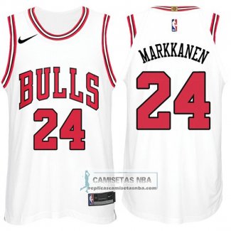 Camiseta Bulls Lauri Markkanen 2017-18 Blanco