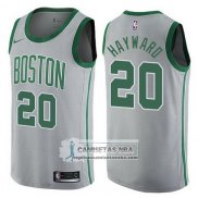 Camiseta Celtics Jaylen Gordon Hayward Ciudad 2017-18 Gris