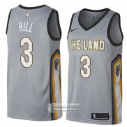 Camiseta Cleveland Cavaliers George Hill Ciudad 2018 Gris
