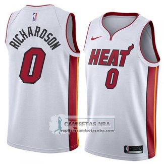 Camiseta Heat Josh Richardson Association 2018 Blanco