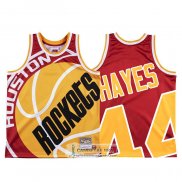Camiseta Houston Rockets Elvin Hayes Mitchell & Ness Big Face Rojo