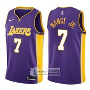 Camiseta Lakers Larry Nance Jr. Statement 2017-18 Violeta