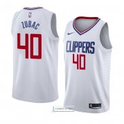 Camiseta Los Angeles Clippers Ivica Zubac Association 2018 Blanc