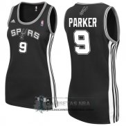 Camiseta Mujer Spurs Parker Negro