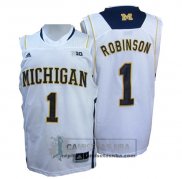 Camiseta NCAA Michigan State Spartans Glenn Robinson Blanco