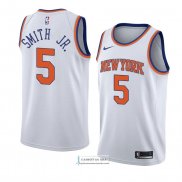 Camiseta New York Knicks Dennis Smith Jr. Statement 2018 Blanco
