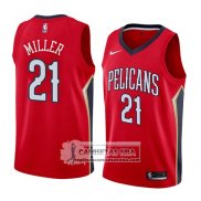 Camiseta Pelicans Darius Miller Statement 2018 Rojo