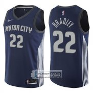 Camiseta Pistons Avery Bradley Ciudad 2017-18 Azul