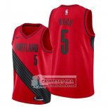 Camiseta Portland Trail Blazers Nike Swingman Rodney Hood Statement Rojo