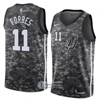 Camiseta San Antonio Spurs Bryn Forbes Ciudad 2018 Gris