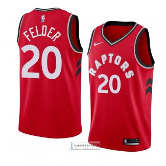 Camiseta Toronto Raptors Kay Felder Icon 2018 Rojo