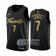 Camiseta Toronto Raptors Kyle Lowry Ciudad 2019-20 Negro