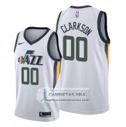 Camiseta Utah Jazz Jordan Clarkson Association Edition Blanco