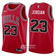 Camiseta Autentico Bulls Jordan 2017-18 Rojo