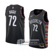 Camiseta Brooklyn Nets Biggie Ciudad 2018-19 Negro