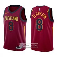 Camiseta Cavaliers Jordan Clarkson Icon 2017-18 Rojo