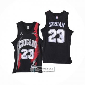 Camiseta Chicago Bulls Michael Jordan NO 23 Fashion Royalty Negro