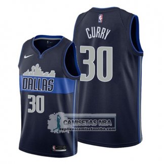 Camiseta Dallas Mavericks Seth Curry Statement Azul