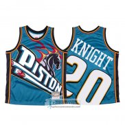 Camiseta Detroit Pistons Brandon Knight Mitchell & Ness Big Face Azul