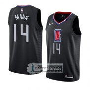 Camiseta Los Angeles Clippers Terance Mann 2019 20 Statement 2019 Negro